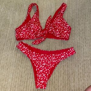 Red Zaful bikini NWOT